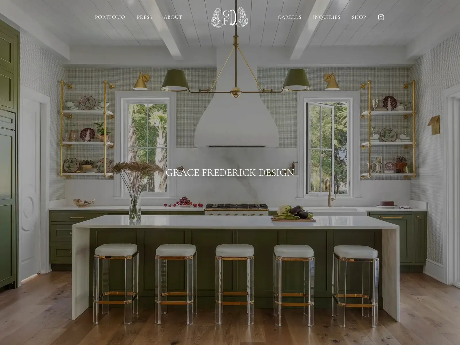 Grace Frederick Design Homepage